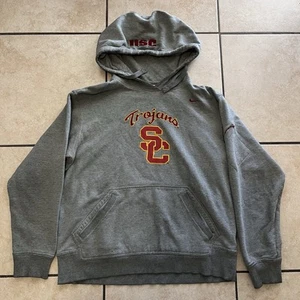Nike Team Hoodie Herren Medium USC Trojaner Pullover Center Swoosh Fußball Sport - Bild 1 von 5