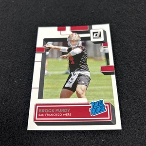 Tarjeta de novato 2022 Panini Donruss con clasificación de novato Brock Purdy #374 (RC) - Imagen 1 de 7