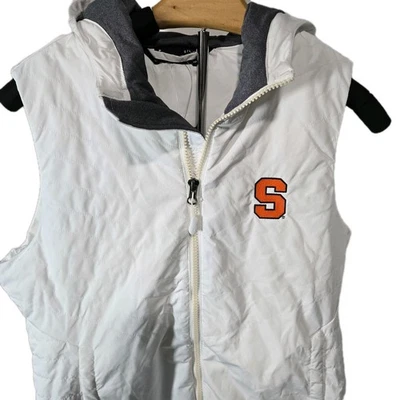 Under Armour Women's  Puffer Vest Small Syracuse University Orange White NWT - Image 1 of 4