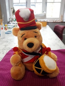 TEDDY BEAR WITH DRUM, WALT DISNEY - BASED ON WINNIE THE POOH - Picture 1 of 5