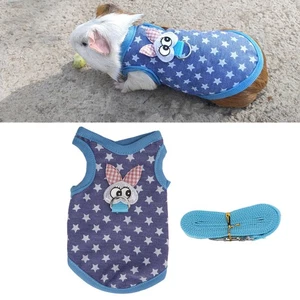 Cute Pet Vest Leash Breathable Multipurpose Warm Hamster Chest Traction Rope - Picture 1 of 22