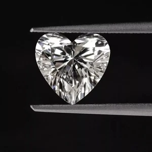 Certified 1.50 CT Loose D Grade Heart cut  White Loose Cut Diamond - Picture 1 of 4