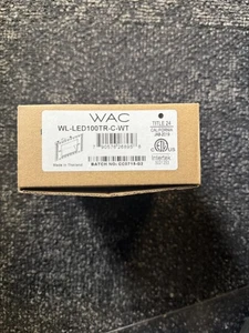 WAC Lighting LEDme Horizontal Trimless Step/Wall Light, White - WL-LED100TR-C-WT - Picture 1 of 2
