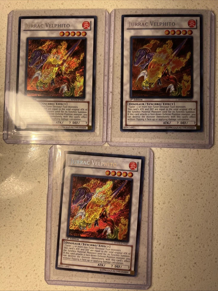 Jurrac Velphito x3 - HA03-EN027 - 1st Edition - Secret Rare - NM/LP - Image 1 of 1