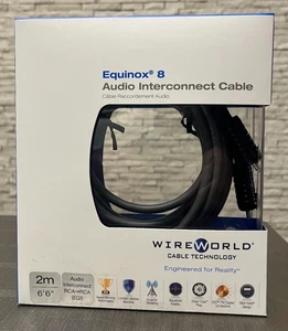 WireWorld Equinox 8 Audio RCA - RCA Cinchkabe Interconnect 1 par 2m High-End - Imagen 1 de 9