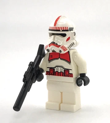 Clone Shock Trooper Coruscant Guard Phase 2 White Hips Black Head Lego Star Wars - Image 1 of 4