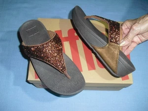 NEU Fit Flop Flip Flop Lulu Shimmerfoil Bronze Damengröße US 7, EU 38, UK 5 - Bild 1 von 4