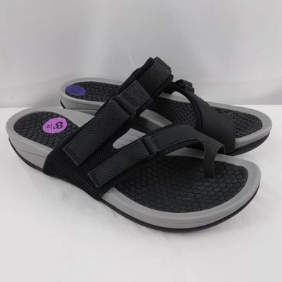 Baretraps Dina Slide Wedge Sandals Walking Beach Comfy Black Shoe Women's 8.5 - Image 1 of 4