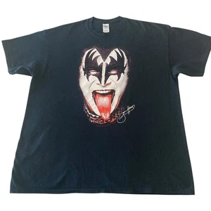Gene Simmons Kiss Big Face Tongue T-Shirt Herren Größe XL Schwarz Kurzarm - Bild 1 von 6