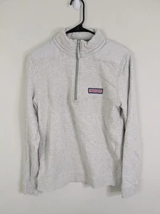 Vineyard Vines Jacket Boys Extra Large (18) Gray 1/4 Zip Long Sleeve Casual - Picture 1 of 10