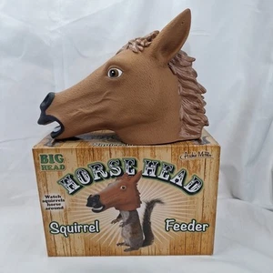 Horse Head Squirrel Feeder - Wildlife Garden Outdoor Big Funny ~ Archie McPhee - Picture 1 of 6