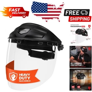 Protezione integrale trasparente con fasce lavabili - ideale per uso fai da te e industriale - Foto 1 di 11