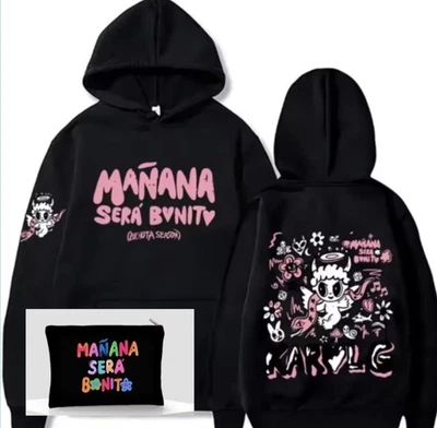 Mañana Será Bonito Bichota Pink Pullover Cupid Size 3x & Makeup Bag  - Image 1 of 4