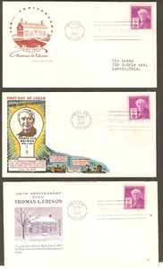 Edison sc 945 FDC (3) MILAN OH 2-11-1947 Fleugel, Grimsland, House Farnum - Picture 1 of 1