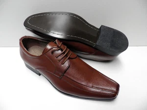 Braune Herren Stadtschuhe Gr. 41 Anzug Schuh braun #ZY-998 NEU - Bild 1 von 6