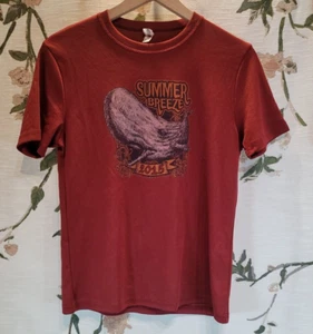 Summer Breeze 2015 Burgandy Athletic Whale Marathon T-shirt Unisex Size Small - Picture 1 of 7