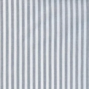 Textilien français Webstoff Marine Streifen (grau) 100% Baumwolle je halber Meter - Bild 1 von 1