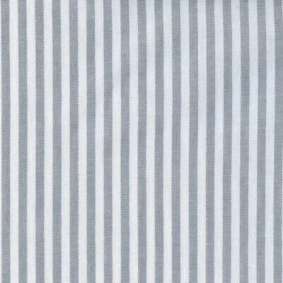 Textiles français Woven Marine Stripe fabric (Grey) 100% Cotton per half metre