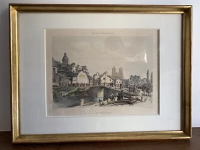Gravure Galerie Armoricaine - Pont De Rennes - Par Benoist - Lith. Charpentier - Photo 1/4