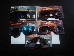 Disney Cars, DC Batman, Mongoose Bikes BOYS' SUNGLASSES Pick A Design! *NEW* - Picture 1 of 25