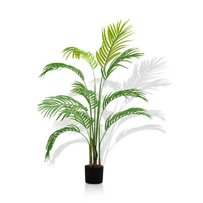 120cm(4ft) Artificial Palm Tree Indoor Decor Tropical Green Plant Home Office - Image 1 of 4