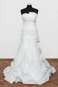 VeraBride Brautkleid PG1737 Taft Zweiteiler mit Schleppe creme Gr. 38 (36) - Bild 1 von 4