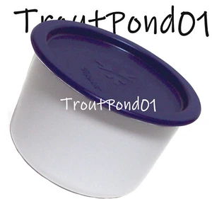 Bote Tupperware 2 1/2 c Topper A Vintage Negrita N Sello Azul Hecho en EE. UU. Demostración - Imagen 1 de 4
