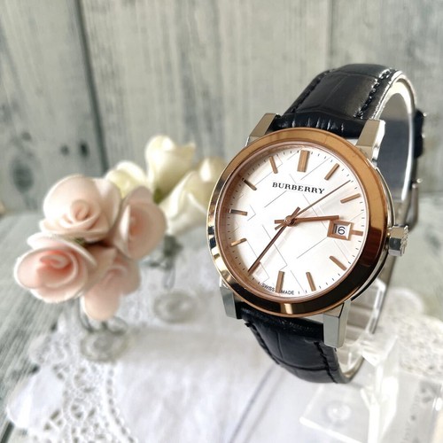 Burberry Bu9105 Analogico Quarzo Uomo Batteria Sostituita Combinazione Città Vintage 2718