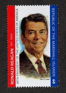 MARSHALL ISLANDS, SCOTT # 836, MNH STAMP - PRESIDENT OF USA RONALD REAGAN - Picture 1 of 1