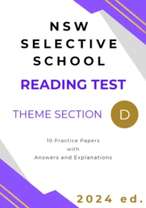 NSW Selective School Reading Test 2024 - Theme Section (10 Sets) - Picture 1 of 2