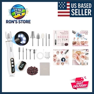 Professional Manicure Pedicure Kit, Cordless Electric Nail Drill with 360° LE... - Picture 1 of 10