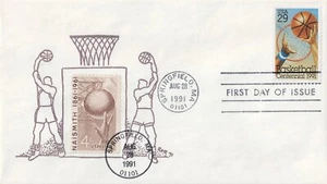 1991 Basketball Centennial - set of three First Day Covers - Picture 1 of 6