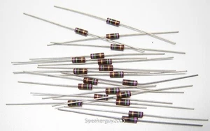 20 Pcs - 1/4 Watt - 5% - Carbon Comp Resistors / 75 Ohm - Picture 1 of 1
