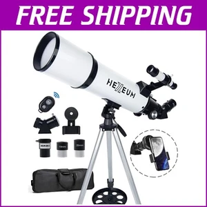 Lightweight 80mm Aperture Telescope with Multi-Coated Optics & Adjustable Tripod - Picture 1 of 9