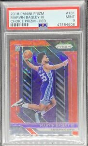 2018-19 Prizm Marvin Bagley Rookie Choice Prizm Red /88 PSA 9 MINT Pistons RC