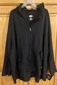 Dickies Women's Performance Hooded Rain Jacket Black Size 3X Hydroshield - Picture 1 of 9