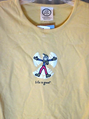¡NUEVO CON ETIQUETAS! CAMISETA CLÁSICA LIFE IS GOOD GIRLS L/S SWEETHEAT,,JAKE "SNOW ANGEL"...(12) Foto 1 de 3
