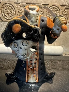 Yankee Candle Boney Bunch Headless Pirate Lantern 1171039 Halloween Hard To Find - Picture 1 of 6