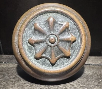 1914 Antique Lockwood Concord K-34000 Eastlake Victorian Style Bronze Door Knob - Image 1 of 4