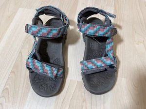 Jack Wolfskin Trekking Sandalen Klett Gr 32 Outdoor Urlaub Wandern Kinder UK 13 - Bild 1 von 12