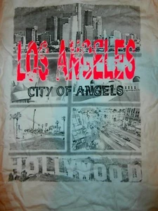 CAMISETA HOLLYWOOD LOS ANGELES CALIFERIA INFRARROJA CIUDAD DE VUELO ÁNGELES ETIQUETA L - Imagen 1 de 4