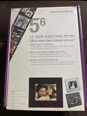 NEW Westinghouse DPF-0561 LCD 5.6" Digital Photo Frame Interchangeable Frames   - Image 1 of 3