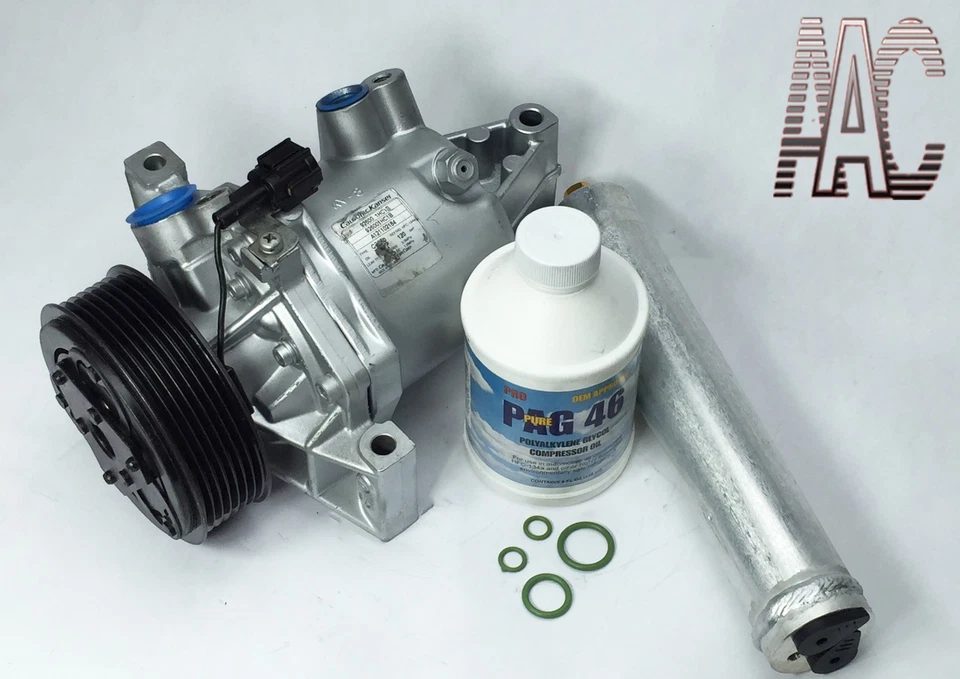 Reman. Compresor de aire acondicionado + secador nuevo para Nissan Versa 2012-2018 con 1 año de garantía Foto 1 de 1