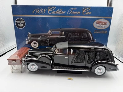 Precision Miniatures 1938 Cadillac Town Car Custom Carved Panel Hearse, 1:18 - Image 1 of 4