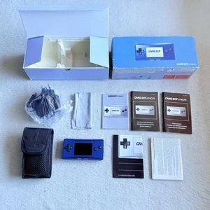 NINTENDO GAME BOY MICRO BLU - BOXATO - 100% ORIGINALE - PAL EUR - STATO TOP - Foto 1 di 17