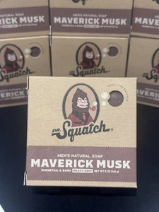 Dr. Squatch Herren Naturseife Maverick Moschus Schachtelhalm & Sand schwere Körnung 5 Oz. - Bild 1 von 2