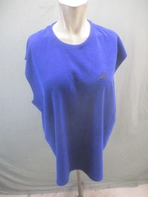Nike Size M Mens Blue Cotton Blend Fleece Sleeveless Pull On Activewear Top 080 - Image 1 of 4