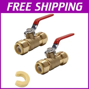 Full Port Ball Valves 1", Hot/Cold Water, 2-Pack - Picture 1 of 6