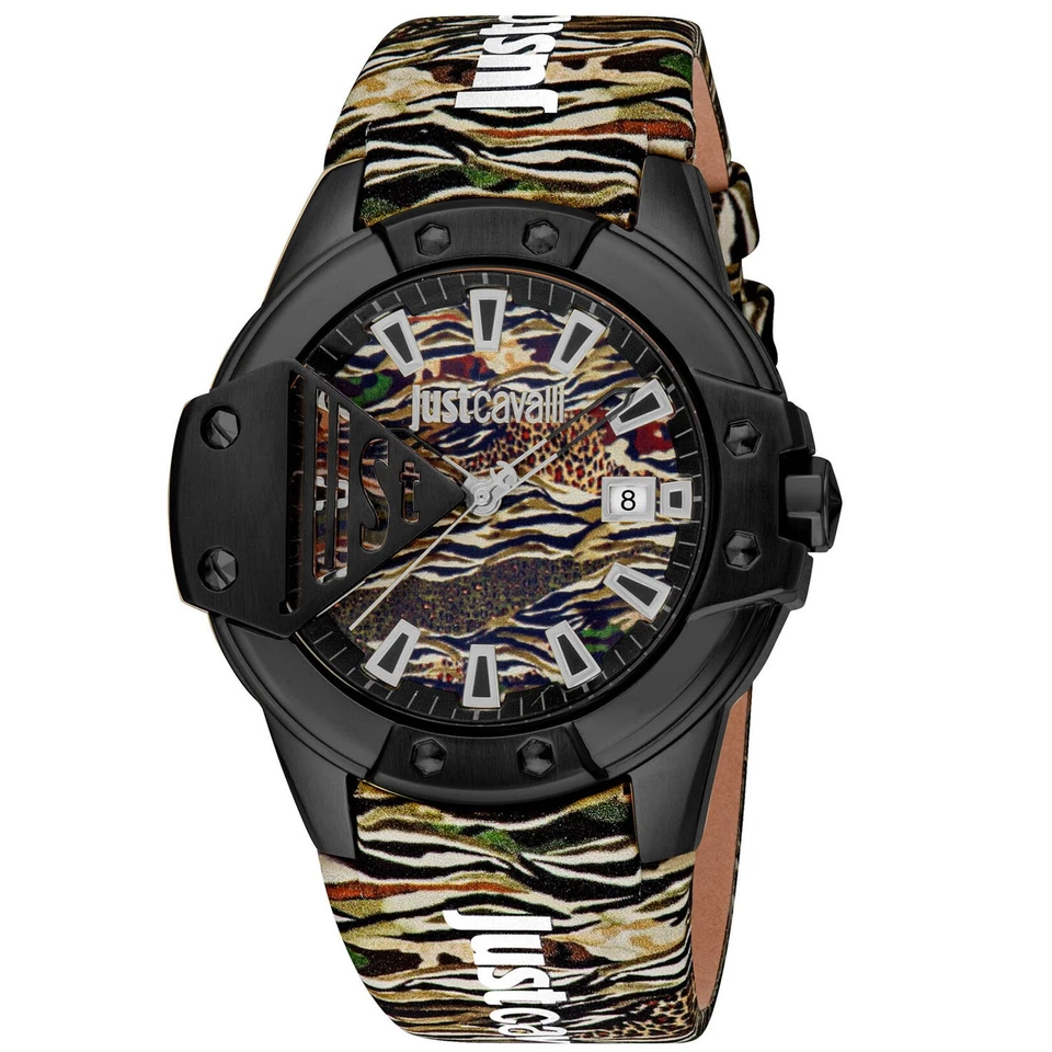 Just Cavalli Women's Scudo Black Dial Watch - JC1G260L0065 - Image 1 of 1