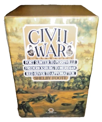 The Civil War A Three Book Narrative Boxed Set 1986 & Metal Bookmark by Foote - Image 1 of 4